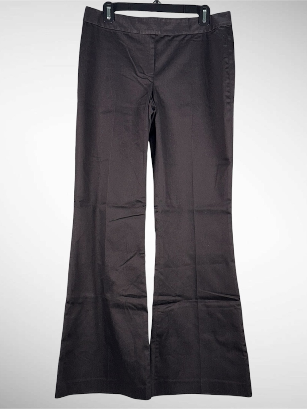 Women’s Black Tahari Tailored Trouser Flare Leg Dress Pants Size 10